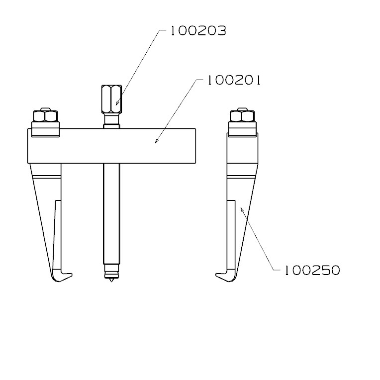 EXTRACTOR FORZA SERIE 1000 DE 2 PATAS